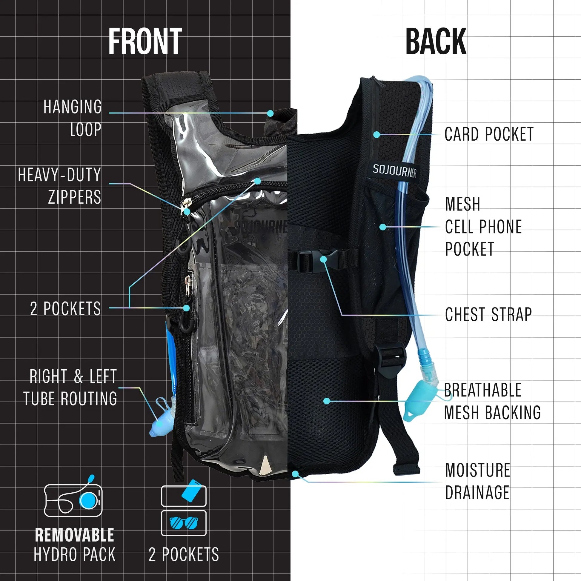 Hydration Pack Backpack (Small) SoJourner