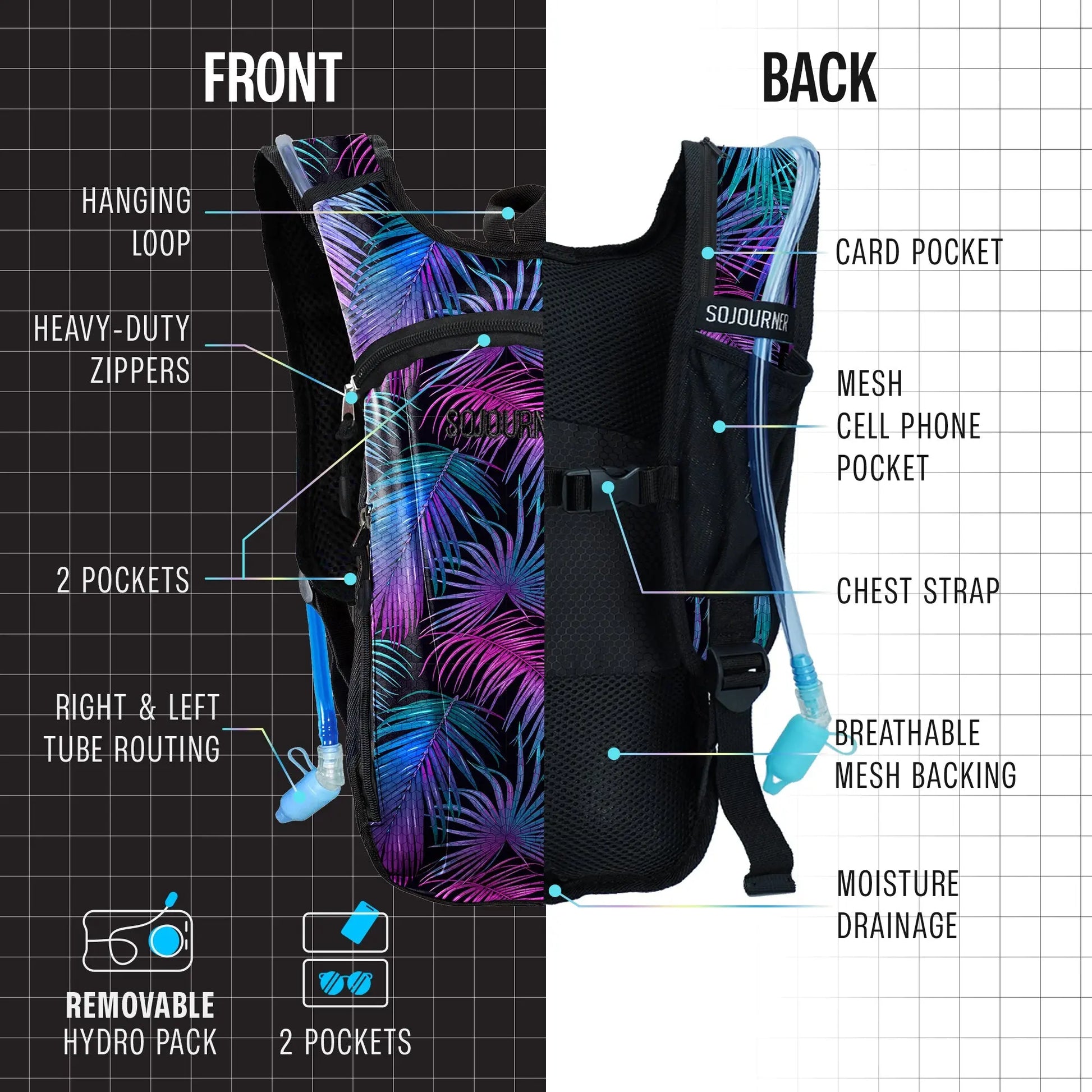 Hydration Pack Backpack (Small) SoJourner