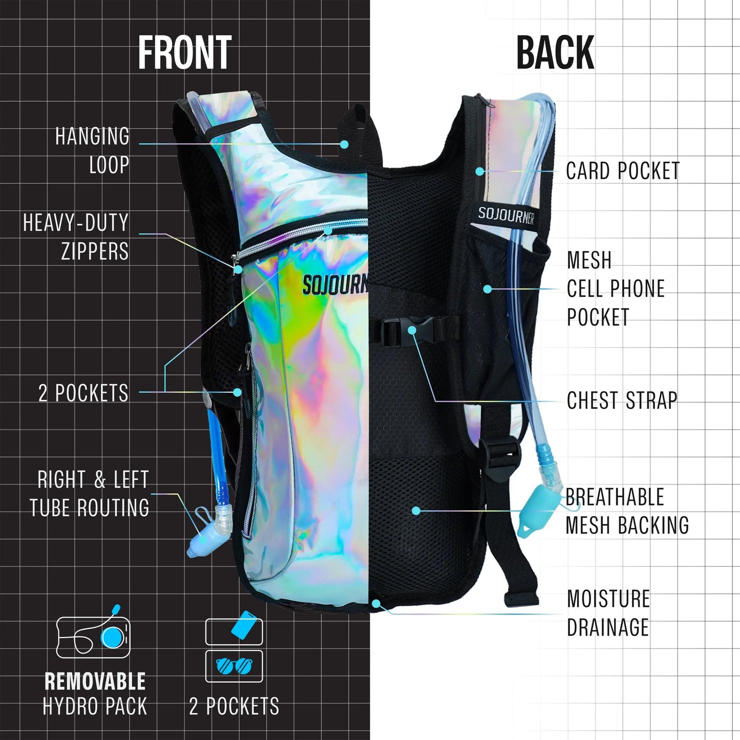 Hydration Pack Backpack (Small) SoJourner