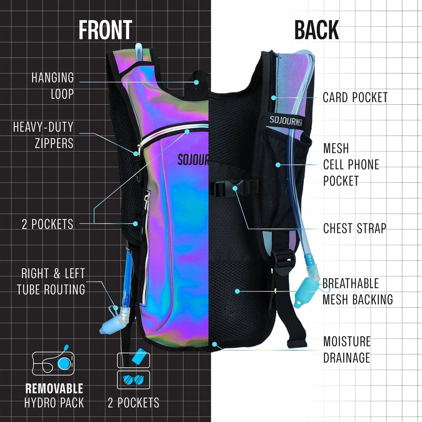 Hydration Pack Backpack (Small) SoJourner