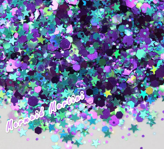 MERMAID MARTINI Chunky Festival Glamdoll Glitter inkeddollcosmetics