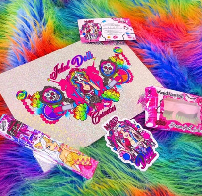 NEON LIGHTS (24PC) *BLACKLIGHT!* Pigment/Glitter Pallete! inkeddollcosmetics