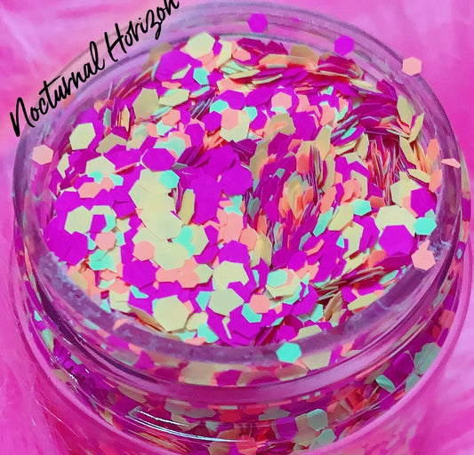"NOCTURNAL HORIZON" *UV/BlackLight* Festival FunFetti inkeddollcosmetics