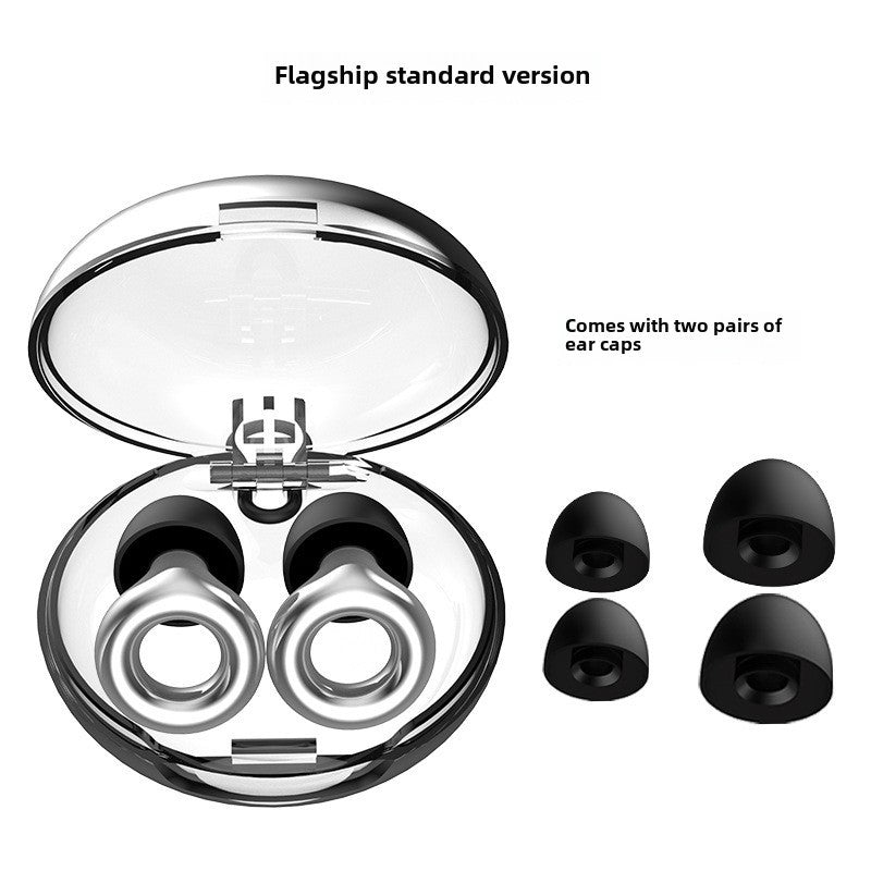 High-Fidelity Noise Reduction Earplugs with silver-plated ring