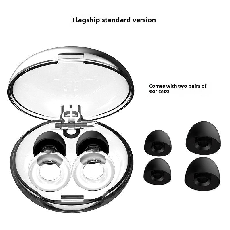 High-Fidelity Noise Reduction Earplugs in clear circular style