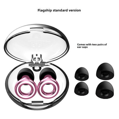 High-Fidelity Noise Reduction Earplugs with rose gold-plated ring