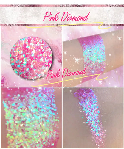 PINK DIAMOND *LMT EDT* Summer Festival Pressed Glitter inkeddollcosmetics