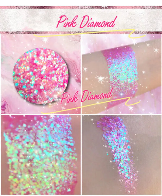 PINK DIAMOND *LMT EDT* Summer Festival Pressed Glitter inkeddollcosmetics