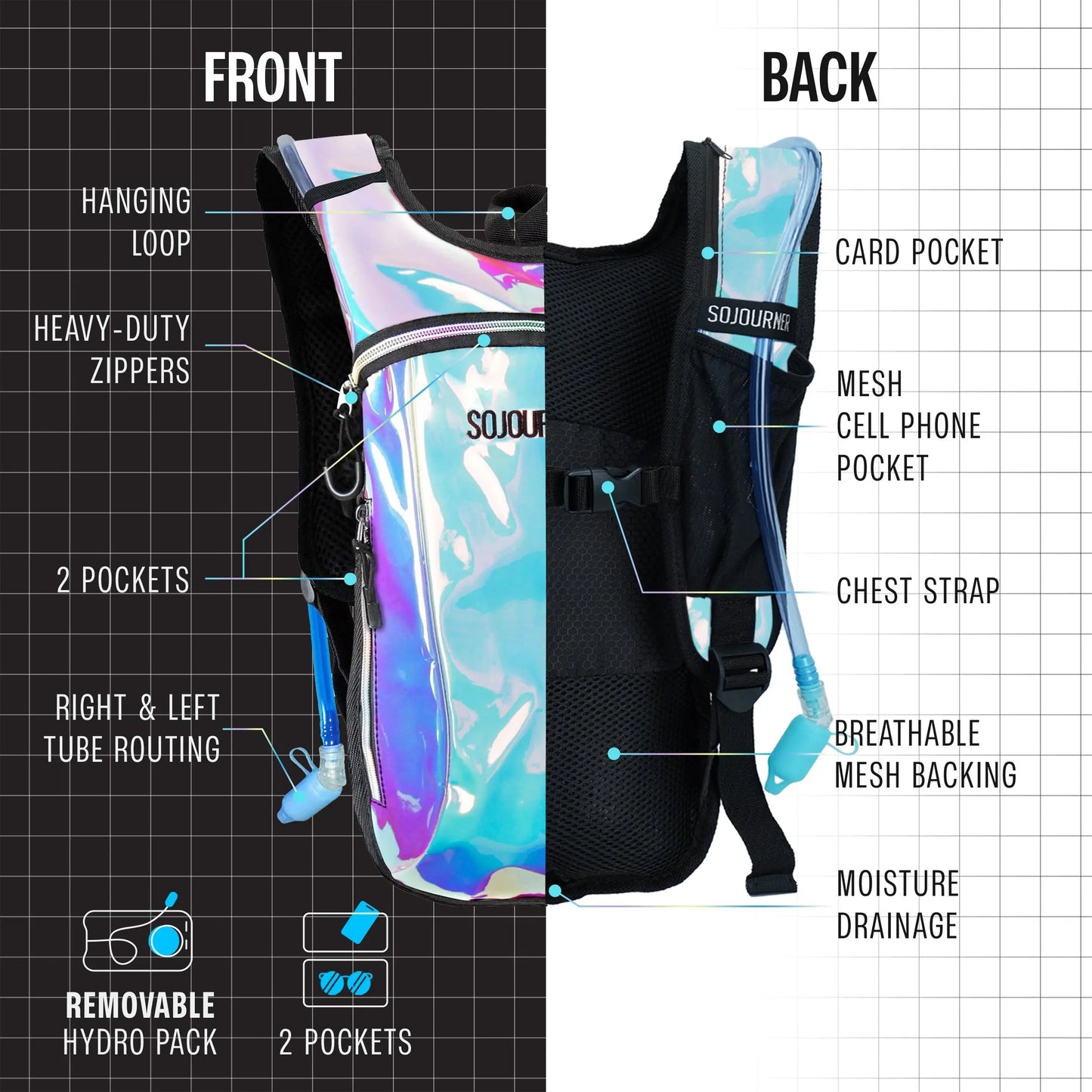 Hydration Pack Backpack (Small) SoJourner