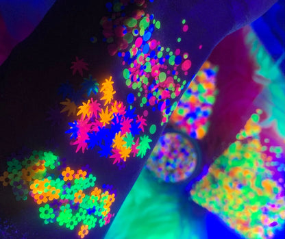 DIPPIN' DOTS *UV* Festival GlamDoll Glitter Confetti inkeddollcosmetics