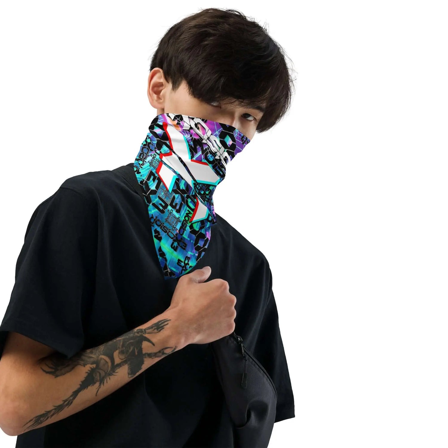 Excision Rave Bandana Reversible EDM Artist Face Mask for Music Festivals Festival Drip