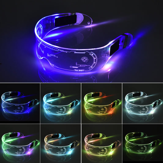 Cyber LED Visor Glasses