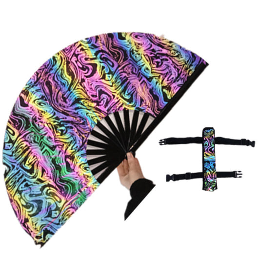 Reflective Rave Hand Fan